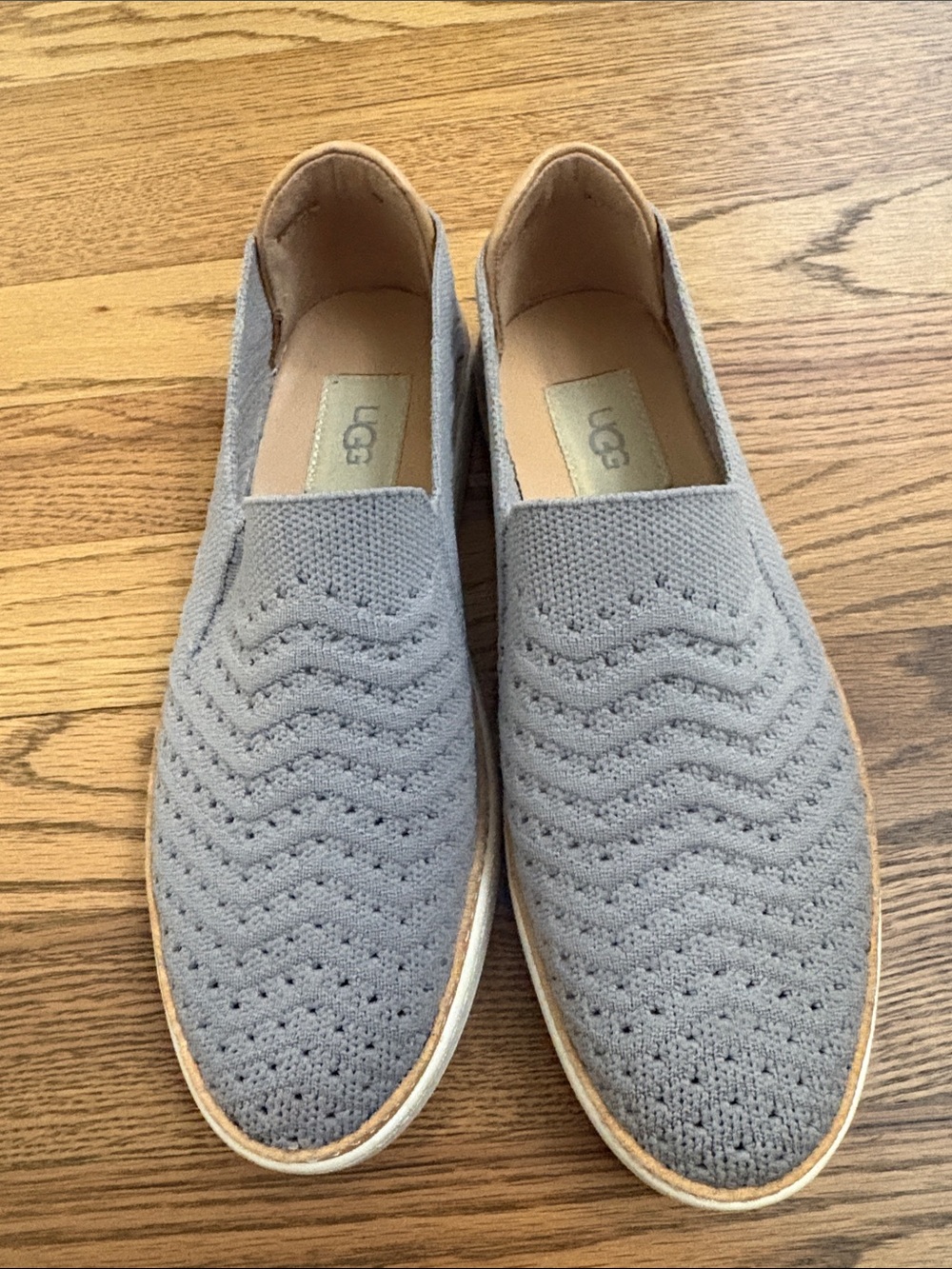 UGG Sammy Chevron Knit Slip-On Sneakers